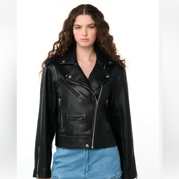 Blank NYC faux leather Moto jacket - Picture 1 of 8